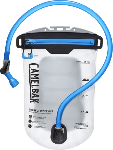 Fusion 2L Reservoir w/ TRU Zip Waterproof Zipper - Clear