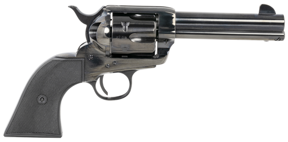 Taylors & Company 200103 1873  SAO 45 Colt (LC) Caliber with 4.75" Barrel, 6rd Capacity Cylinder, Overall Blued Finish Steel & Black Checkered Grip