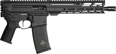 CMMG 94A8041MB Dissent MK4 9mm Luger 33+1 10.50", Midnight Bronze Rec, Picatinny Brace Adapter, 9.60" M-LOK Handguard, Left Side Charging Handle, Zeroed Linear Comp, TriggerTech Trigger