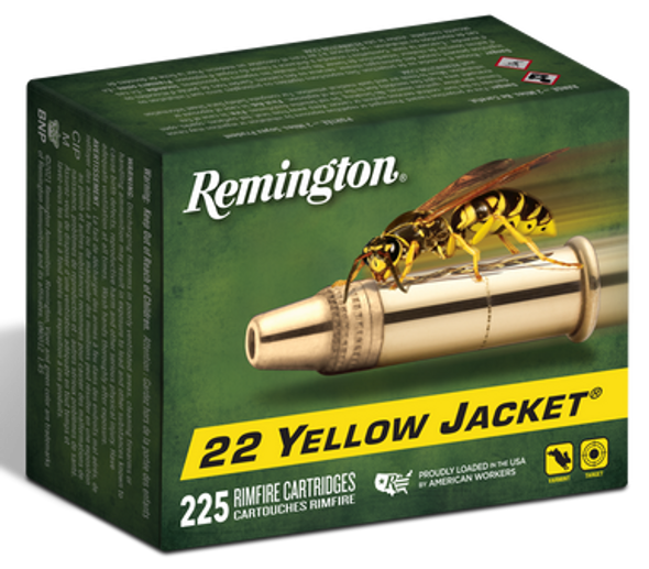 Remington Ammunition Yellow Jacket, Rem 21233 Yj225    22lr 33 Tchp             225/10
