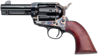 Pietta HF9CHS312NM Great Western II Posse 9mm Luger 6rd 3.50" Blued Octagon Barrel & Cylinder, Color Case Hardened Steel Frame, Walnut Grip, Exposed Hammer