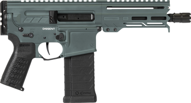 CMMG 54AA847-CG Dissent  5.7x28mm 32+1 6.50", Charcoal Green Cerakote Rec, OEM Grip, Picatinny Buffer Adapter