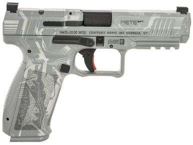 Canik HG5636GYC-N Mete SFT 9mm Luger 18+1/20+1 4.46" Black Match Grade Barrel, Grey Cyber Optic Ready/Serrated Steel Slide & Polymer Frame w/Picatinny Rail & Polymer Grips