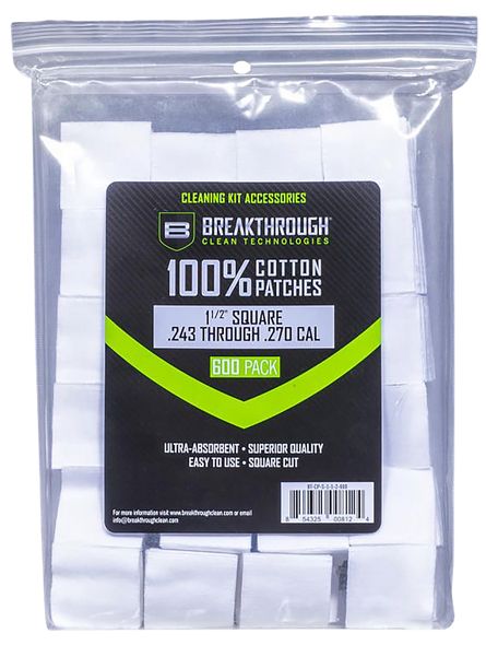 Breakthrough Clean Square, Brkthru Bt-cp-s-1-1/2-600 Sq Ptchs 243/270  600pcs