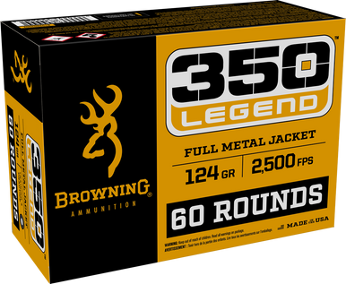 Browning Ammo Fmj, Brna B192803502    350l 124 Fmj  Brwng        60/4