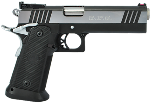 TriStar 85674 SPS Pantera 1911 9mm Luger 18+1, 5" Stainless Steel Barrel, Black Chrome Serrated Steel Slide, Black Steel Frame w/Beavertail, Black Polymer Grip