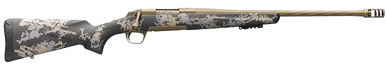Browning 035582294 X-Bolt Mountain Pro Burnt Bronze SPR 6.5 PRC 3+1 20" Fluted, Burnt Bronze Cerakote Barrel/Rec, Carbon Fiber Stock With Accent Graphics, Recoil Hawg Muzzle Brake
