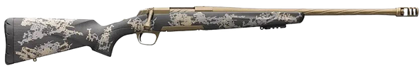 Browning 035582288 X-Bolt Mountain Pro Burnt Bronze SPR 28 Nosler 3+1 22" Fluted, Burnt Bronze Cerakote Barrel/Rec, Carbon Fiber Stock With Accent Graphics, Recoil Hawg Muzzle Brake