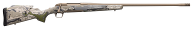 Browning 035558294 X-Bolt Speed 6.5 PRC 3+1 24" Steel Fluted Sporter Barrel, Smoked Bronze Cerakote Steel Receiver Ovix Camo Fixed w/Textured Grip Panels Stock
