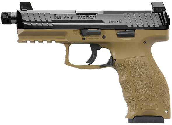 HK 81000774 VP9 TACT       FDE  W/ 3-17RD MAGS NS