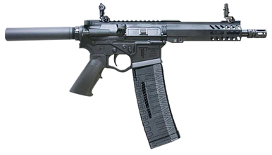 ET Arms Inc ETAGOMEGAP160 Omega-P1  223 Rem/5.56 NATO 7.50" Black Threaded Barrel, M-LOK Handguards, Pistol Tube, Black Polymer Grips