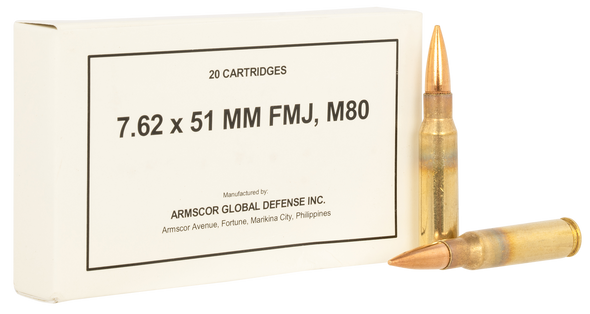 Armscor Rifle, Arms 50319   308win/7.62mm 147gr Fmj M80 Fmj 20/10