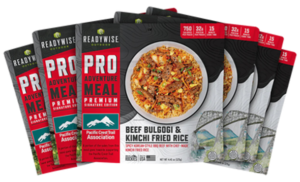 ReadyWise RW05194 Outdoor Food Kit Beef Bulgogi & Kimchi Rice 2 Servings Per Pouch, 6 Per Case - 158266