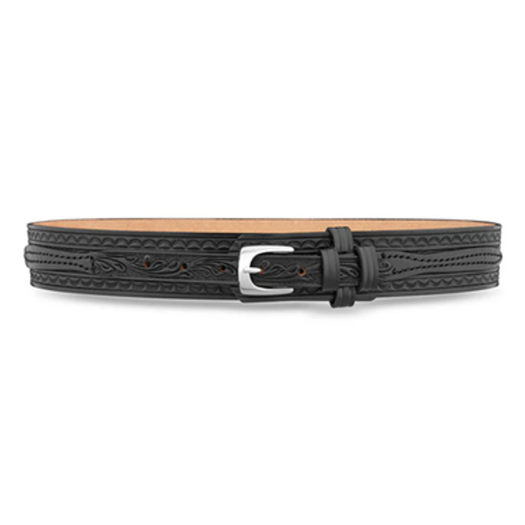 1-3/4"" Floral Ranger Belt with Nickel Buckle