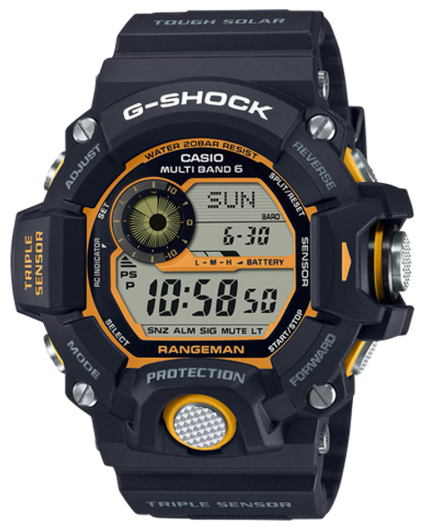 G-shock/vlc Distribution G-shock, Gshock Gw9400y1    Tactical Rangeman Solar Blk/yel