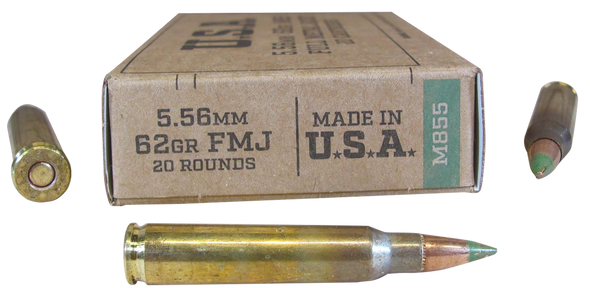 Winchester Ammo , Win Sgm855kw 5.56mm M855 62 Fmj Win Lc 20rd  20/50