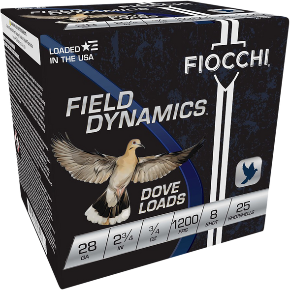 Fiocchi Field Dynamics, Fio 28gt8     Dv/qu     28  2.75 8sht    3/4 25/10