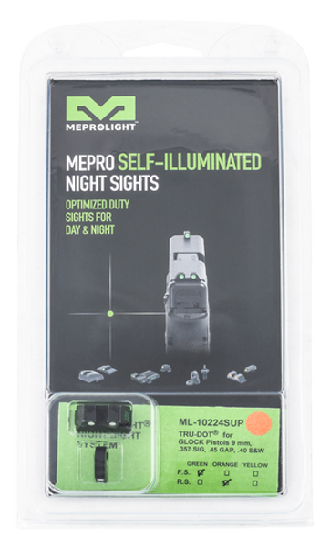 Mepro Usa Llc Tru-dot, Mepro 102243391  Trudot Glock 9/357/40    Grn/org