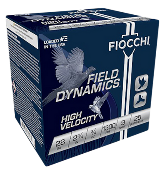Fiocchi Field Dynamics, Fio 28hv9     High Vel   28 2.75 9sht    3/4 25/10