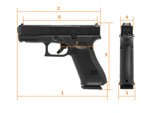 GLOCK G45 G5 MOS Acro 9mm 4.0"  17+1
