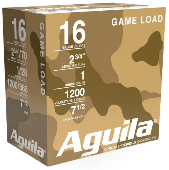 Aguila Birdshot, Aguila 1chb1617 Std        16        7.5 1oz 25/10