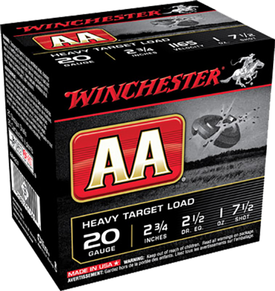 Winchester Ammo Aa, Win Aah207    Aa Target   20 2.75 7.5  1oz   25/10