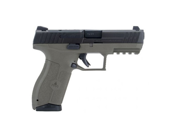 IWI US M9ORP17FD MASADA  9mm Luger 17+1 4.10" Black Button Rifled Steel Barrel/Black Optic Ready/Serrated Slide/Flat Dark Earth Polymer Frame w/Picatinny Rail/FDE Polymer Grips Ambidextrous - 131653