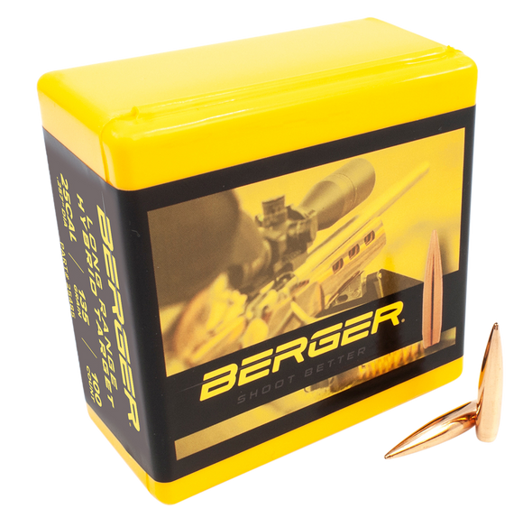 Berger Bullets Hybrid Target, Berg 25485 Bull .25  135g Lr Hyb Tgt 100