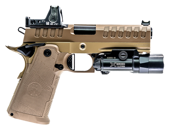 Watchtower Firearms APACHE9MMCMNDRFDE Apache  Commander Frame 9mm Luger 15+1 4.25" Threaded Barrel Steel Slide Flat Dark Earth PVD