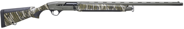 Pointer REXPFT12CAMO Field Tek 12 12 Gauge Semi-Auto 3" 5+1 28" OD Green Cerakote Vent Rib Barrel, OD Green Cerakote Aluminum Receiver, Fixed Mossy Oak Bottomland Synthetic Stock