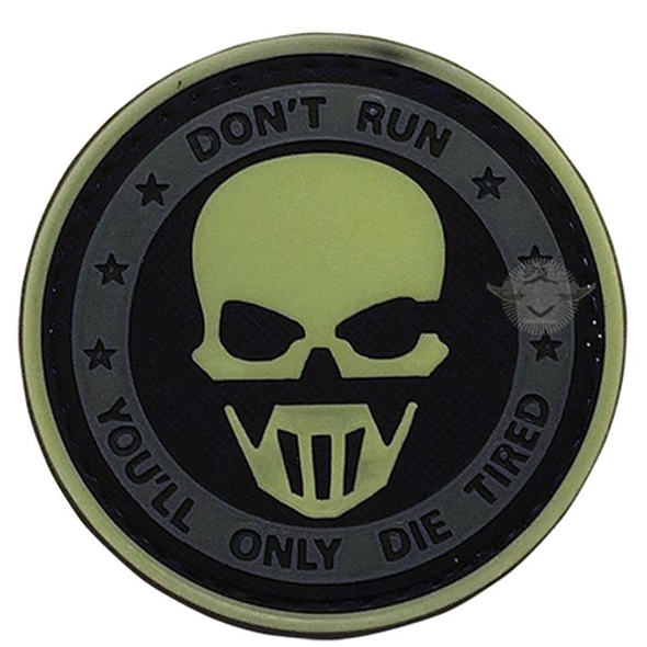 Don't Run Ghost Night Glow Morale Patch