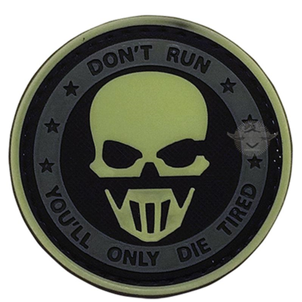 Don't Run Ghost Night Glow Morale Patch