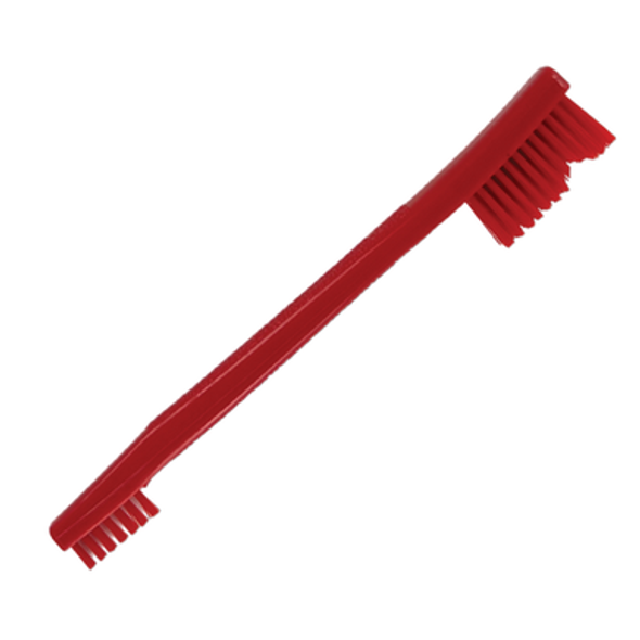 Double End Red Nylon Utility Brush