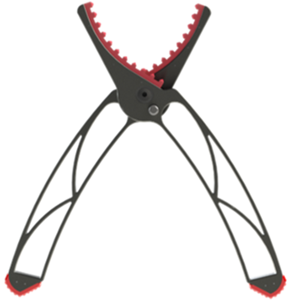 Birchwood Casey BC-RRS Rear Rifle Support  Rifle Black/Red Aluminum