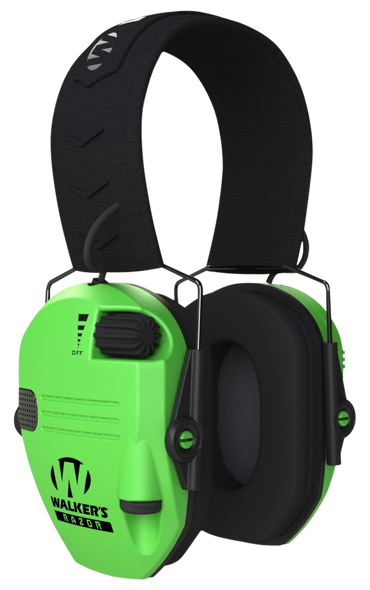Walkers Game Ear Razor Slim Electronic, Wlkr Gwp-rsem-hvg      Razr Slim Elc Muf Hiviz Grn