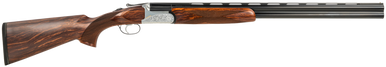 Fausti Usa, Inc 15202 Caledon  20 Gauge 3" 2rd 28" Blued Barrel, Engraved Stainless Rec, Wood Laser Grain Stock, Metallic Bead Sight