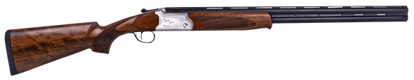 ATI ATIGKOF410SVE Cavalry SVE 410 Gauge 3" 2rd 26" Blued O/U Barrel, Silver Engraved Metal Finish, Oiled Turkish Walnut Stock, Ejector, 5 Chokes