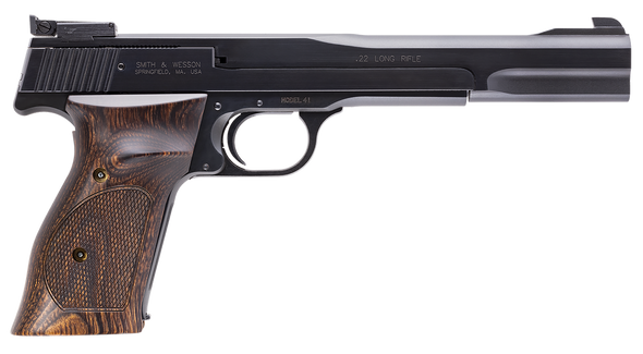 Smith and Wesson 41 22 LR 7"10+1 Blue/Wood As Smith and Wesson 41 22 LR 7"10+1 Blue/Wood As