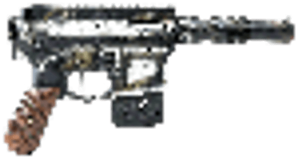 Battle Arms Development BAD-SOLO-BLASTER Solo Blaster  22 LR 10+1 5.38" Silver Optic Ready Slide, 3-Tone Battle Worn Frame, Wood Grip, Custom Muzzle Device - 180794