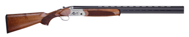 ATI ATIG410CRS26 Crusader Sport 410 Gauge 3" 2rd 26" Blued O/U Barrel, Silver Engraved Metal Finish, Oiled Turkish Walnut Stock, Extractor