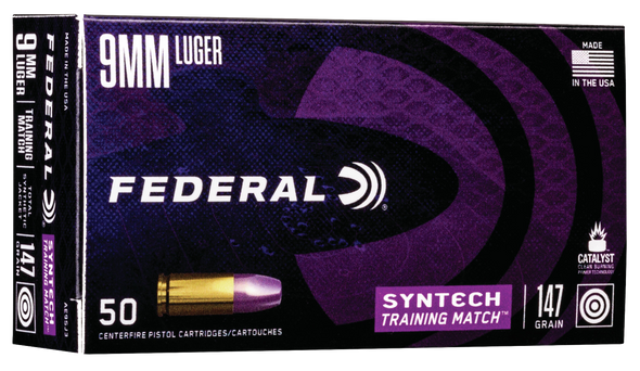 Federal Syntech, Fed Ae9sj3         9mm      147 Trnmt        50/10