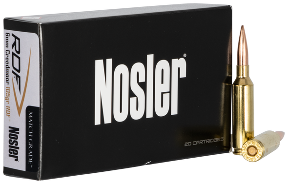 Nosler Match Grade, Nos 60135 Match  6mm Crd 105 Rdf Hpbt        20/10
