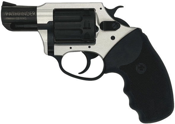 Charter Arms 52329 Pathfinder Lite 22 Mag, 8 Shot 2" Black Passivate Stainless Steel Barrel & Cylinder, Anodized Aluminum Frame w/Black Finger Grooved Rubber Grip, Exposed Hammer - 119796