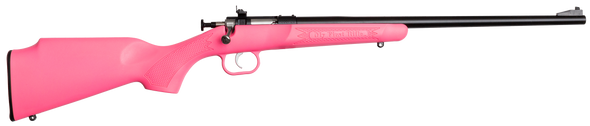 Crickett KSA2220 Youth  22 LR 1rd 16.12" Blued Single Shot Barrel, Blued Stainless Steel Receiver, Pink Fixed Synthetic Stock, Right Hand - 25674