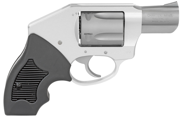 Charter Arms 53811 Off Duty  Small 38 Special, 5 Shot 2" Stainless Steel Barrel & Cylinder, Anodized Aluminum Frame w/Black Finger Grooved Rubber Grip - 38068
