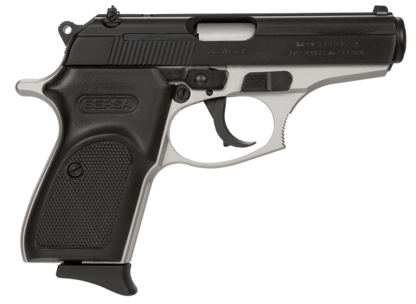 Bersa T380DT8 Thunder  Micro-Compact Frame 380 ACP 8+1, 3.50" Steel Barrel, Matte Black Serrated Steel Slide, Satin Nickel Aluminum Frame - 139415