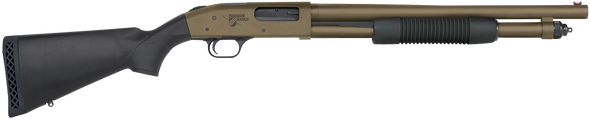 Mossberg 50781 590 Thunder Ranch 12 Gauge 5+1 3" 18.50" Cylinder Bore, Patriot Brown Barrel/ Optic Cut Rec, Black Synthetic Furniture, Fiber Optic Sight - 161093