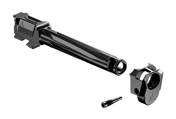 Radian Weapons R0884 Ramjet & Afterburner Combo Compatible w/Glock 17 Gen4, Black Ported Stainless Steel - 180889