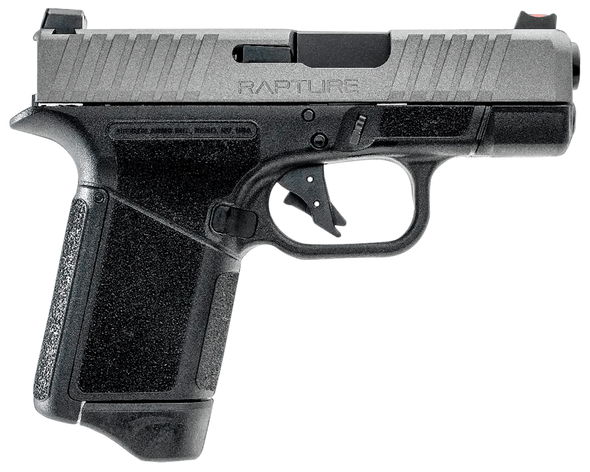 Gforce Arms GF932512BN Rapture  Sub-Compact Frame 9mm Luger 12+1 3.25" Black Steel Barrel, Nickel Optic Cut/Serrated Steel Slide, Black Cerakote Polymer Frame - 180937