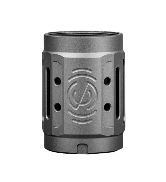 SilencerCo AC5447 Alpha MAAD Brake 2.0 Black Anodized Aluminum 2" OAL 1.45" Diameter - 180486